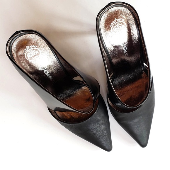 JEFFREY CAMPBELL BLACK MATTE & PATENT STILETTOS - Picture 7 of 7